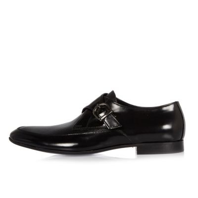 Black monk strap shoes